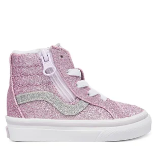Sneakersy Vans SK8-Hi Reissue Side Zip VN0007Q3EMY1 Różowy - Buty dla dziewczynek - miniaturka - grafika 1