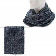 Apaszki i szaliki męskie - CIEPŁY MODNY KOMIN MĘSKI M.11 GRANAT PAKO JEANS - miniaturka - grafika 1