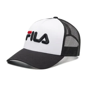 Fila Czapka z daszkiem Beppu Trucker Cap Linear Logo Snap Back FCU0025 Black Beauty/Bright White 83004 - Czapki damskie - miniaturka - grafika 1