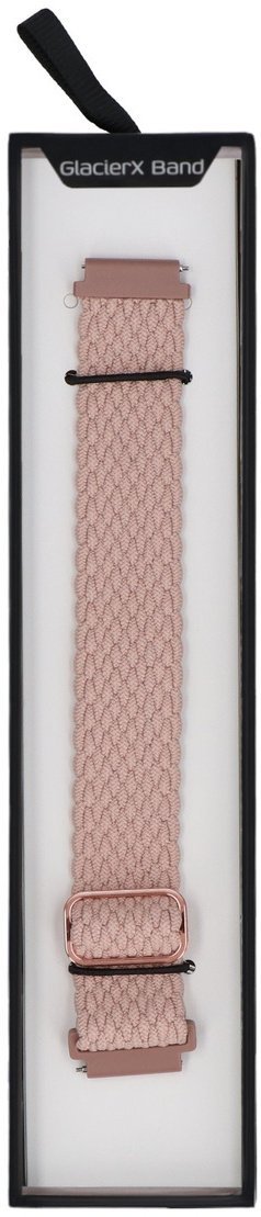 GlacierX pasek do smartwatcha Slide Strap Nylon Dusty Pink 20mm Pudrowy Róż