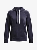 Bluzy sportowe damskie - Bluza damska Under Armour  Rival Fleece HB Hoodie-GRY L - miniaturka - grafika 1