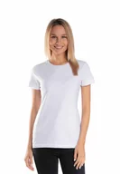 Koszulki i topy damskie - Koszulka damska slim biała/Golden queen - miniaturka - grafika 1