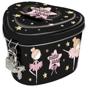 Skarbonki - Skarbonka metalowa z kłódką Baletnica 12 Derform - miniaturka - grafika 1