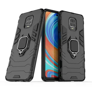 Hybrid Armor Ring Armor hybrydowe etui Redmi Note 9S 9 Pro Czarne ring_20200702104630 - Szkła hartowane na telefon - miniaturka - grafika 2