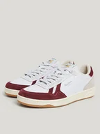 Trampki męskie - Pepe Jeans FOOTWEAR Skórzane sneakersy w kolorze biało-czerwonym - miniaturka - grafika 1