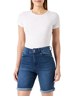 VERO MODA TALL Damskie szorty Vmsophia Hr Button TLL, niebieski (Dark Blue Denim), S - Spodenki damskie - miniaturka - grafika 1