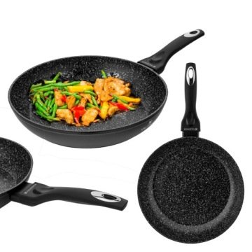 Patelnia marmurkowa nieprzywierająca indukcja gaz Valdinox Hunter 28 cm