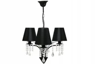 Lampy sufitowe - Lampa Wisząca,sufitowa,żyrandol Abażur Kryształki - miniaturka - grafika 1