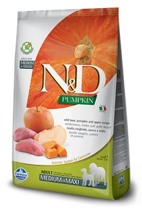 Farmina N&D Pumpkin Grain Free Boar&Apple Adult Mediu &Maxi 12 kg - Sucha karma dla psów - miniaturka - grafika 3