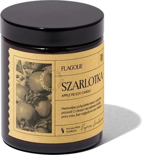 FLAGOLIE - Naturalna świeca zapachowa SZARLOTKA, 120g