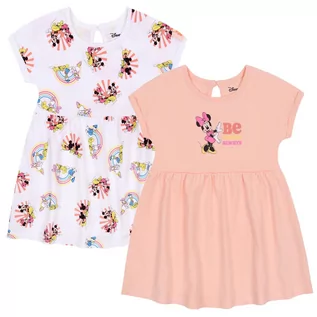 Sukienki i spódniczki dla dziewczynek - 2x Letnia, niemowlęca sukienka Myszka Mickey i Przyjaciele, OEKO-TEX - grafika 1