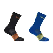 Odzież trekkingowa damska - Skarpetki do biegania dla dzieci Salomon XA 2 pary - miniaturka - grafika 1