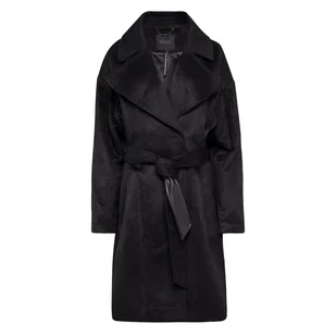 Damski płaszcz GUESS PATRIZIA BELTED COAT W3BL38WFR22-JBLK – Czarny - Płaszcze damskie - miniaturka - grafika 1