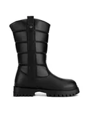 Buty dla dziewczynek - DeeZee Śniegowce CF2968-1 Czarny - miniaturka - grafika 1