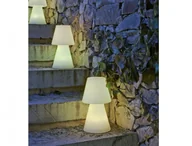 Lampy ogrodowe - Lampa ogrodowa NEW GARDEN LOLA 45 BATTERY biała - miniaturka - grafika 1