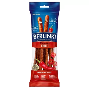 Berlinki Kabanosy pikantne chilli 85 g - Kiełbasa i wędliny - miniaturka - grafika 1