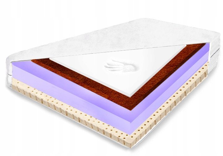 H3 H4 Materac piankowy 80x180 Lateks Visco kokos ortopedyczny oddychający