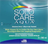 Płyny do soczewek kontaktowych - Solo-Care Aqua - 3 x 360ml - miniaturka - grafika 1