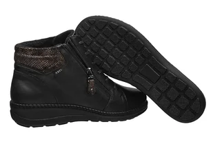 Botki AXEL Comfort 4356 H Czarne Pyton Czar/Złot na Haluksy Kosela Medic 9356 - Botki damskie - miniaturka - grafika 3