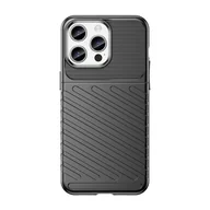 Etui i futerały do telefonów - Pancerne etui iPhone 15 Pro Max Thunder Case - czarne - miniaturka - grafika 1
