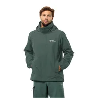 Kurtki męskie - Męska kurtka Jack Wolfskin STORMY POINT 2L JKT M black olive/black olive - S - miniaturka - grafika 1