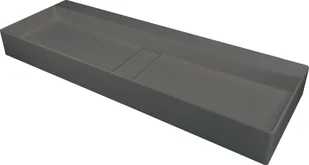 Umywalka nablatowa Deante Blur 40x100 cm prostokątna antracyt metalik CQB_TU1S - Umywalki - miniaturka - grafika 1