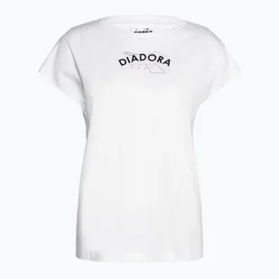 Koszulka damska Diadora Athletic Dept. bianco ottico - Koszulki i topy damskie - miniaturka - grafika 1