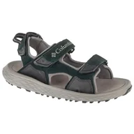 Sandały męskie - Sandały Columbia Konos Hiker 3-Strap Sandal 2121571010 zielone - miniaturka - grafika 1
