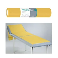 Kosmetyczne akcesoria jednorazowe - Podkład higieniczny na rolce 50cm x 80cm żółty podfoliowany 54g MedixPro 50szt - miniaturka - grafika 1