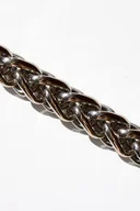 Portfele - Najgrubszy pleciony srebrny łańcuch - miniaturka - grafika 1