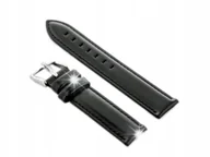 Akcesoria do zegarków - Pasek skórzany do zegarka W46 - czarny - 12mm - miniaturka - grafika 1
