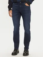 Spodnie męskie - Mustang Jeansy Vegas 1015495 Granatowy Slim Fit - miniaturka - grafika 1