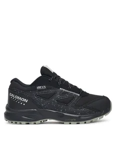 Salomon Trekkingi Outway Climasalomon™ Waterproof L47734100 Czarny - Buty trekkingowe dziecięce - miniaturka - grafika 1