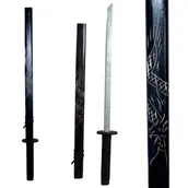 Zabawki i gry sportowe - Drewniany Miecz Rekwizyt Dla Rycerza 72 cm KATANA SAMURAJ - miniaturka - grafika 1