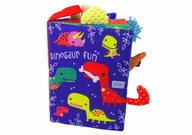 Zabawki interaktywne dla dzieci - DLA DZIECI KSIĄŻECZKA MIĘKKA DINOZAURY - miniaturka - grafika 1
