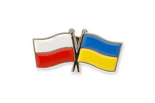 Mała Przypinka Z Flagami Polski Ukrainy - Dodatki do strojów karnawałowych - miniaturka - grafika 1