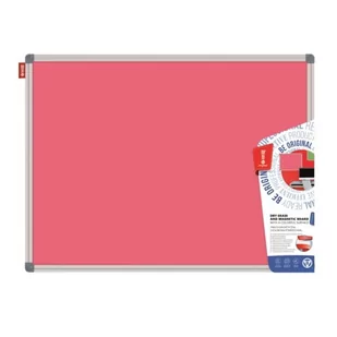 Tablica magnetyczna suchościeralna rama aluminiowa CLASSIC 30x40cm MEMOBE różowa /TMR34ALC/1/ DK262-8 - Tablice i flipcharty - miniaturka - grafika 1