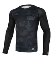 Odzież taktyczna i umundurowanie - Rashguard termoaktywny L-S Pit Bull Performance Pro Plus Dillard Casino - Szary XL - miniaturka - grafika 1