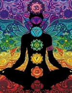 Kolorowanki, wyklejanki - Painting Velvet Kolorowanka welwetowa, czakry - miniaturka - grafika 1