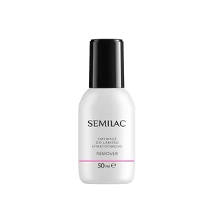 Semilac Remover 50ml Płyn Do Lakieru Hybrydowego - Zmywacze i cleanery do paznokci - miniaturka - grafika 4