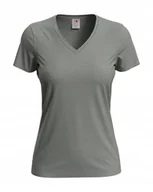 Koszulki i topy damskie - Koszulka damska T-shirt damski Stedman V-neck ST2700 Grey Heather XL - miniaturka - grafika 1