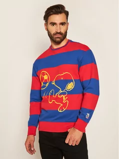 Swetry męskie - Levi's Sweter PEANUTS Striped 23894-0003 Kolorowy Regular Fit - grafika 1