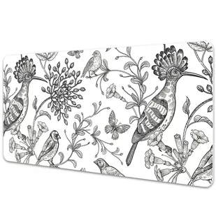 Mata ochronna na biurko Szkicowane ptaki 120x60 cm - Podkładki na biurko - miniaturka - grafika 1