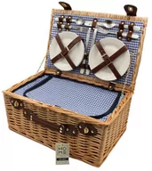 Kosze wiklinowe - Kosz piknikowy dla 4 osób Grecja, 46 x 31 x 20 cm - miniaturka - grafika 1