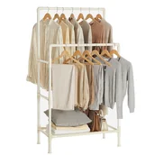 Wieszaki i stojaki - Stojący wieszak na ubrania biały 83 cm GLAMOUR - miniaturka - grafika 1