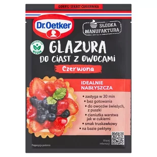 Dr. Oetker Słodka Manufaktura Glazura do ciast z owocami czerwona 10 g - Dodatki do ciast w proszku - miniaturka - grafika 1
