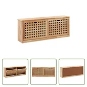 Szafki na buty - Ławka na buty The Living Store 94 x 20 x 38 cm Orzech lity - miniaturka - grafika 1