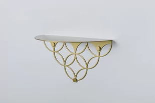 POLYHEDRA Półka Holo / PS Gold - Półki do salonu - miniaturka - grafika 1