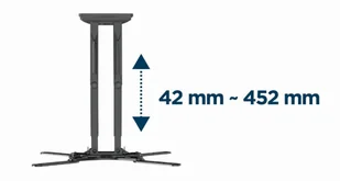 GEMIRD UCHWYT ŚCIENNY REGULOWANY LCD 32"-60" VESA MAX 400 X 400MM, DO 36KG - Uchwyty do telewizora - miniaturka - grafika 7