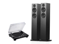 Zestawy stereo - Audio-Technica AT-LP120XBT-USB (czarny) + A38 (czarny) - miniaturka - grafika 1